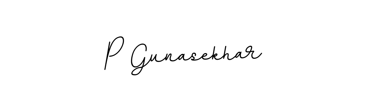 You should practise on your own different ways (BallpointsItalic-DORy9) to write your name (P Gunasekhar) in signature. don't let someone else do it for you. P Gunasekhar signature style 11 images and pictures png