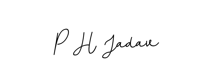 BallpointsItalic-DORy9 is a professional signature style that is perfect for those who want to add a touch of class to their signature. It is also a great choice for those who want to make their signature more unique. Get P H Jadav name to fancy signature for free. P H Jadav signature style 11 images and pictures png