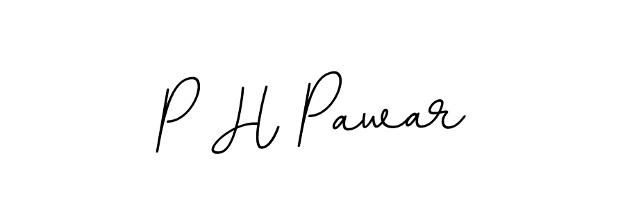 Design your own signature with our free online signature maker. With this signature software, you can create a handwritten (BallpointsItalic-DORy9) signature for name P H Pawar. P H Pawar signature style 11 images and pictures png
