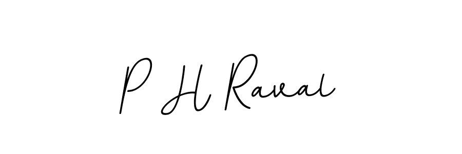 P H Raval stylish signature style. Best Handwritten Sign (BallpointsItalic-DORy9) for my name. Handwritten Signature Collection Ideas for my name P H Raval. P H Raval signature style 11 images and pictures png