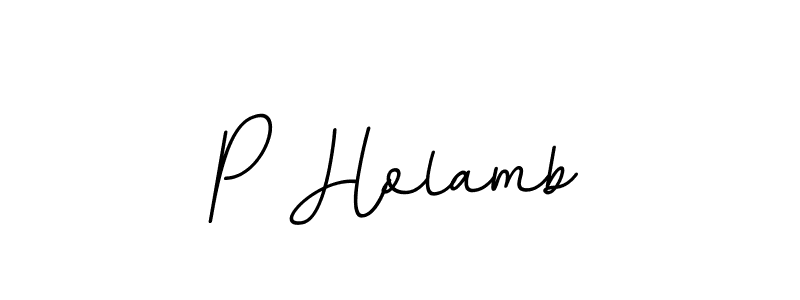 How to make P Holamb name signature. Use BallpointsItalic-DORy9 style for creating short signs online. This is the latest handwritten sign. P Holamb signature style 11 images and pictures png