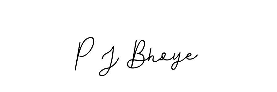 Make a beautiful signature design for name P J Bhoye. Use this online signature maker to create a handwritten signature for free. P J Bhoye signature style 11 images and pictures png
