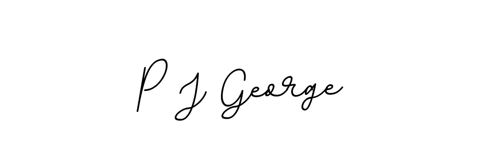 Create a beautiful signature design for name P J George. With this signature (BallpointsItalic-DORy9) fonts, you can make a handwritten signature for free. P J George signature style 11 images and pictures png