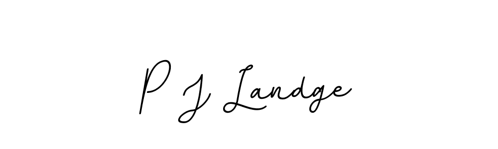 Here are the top 10 professional signature styles for the name P J Landge. These are the best autograph styles you can use for your name. P J Landge signature style 11 images and pictures png