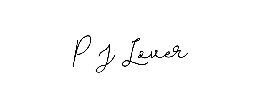 The best way (BallpointsItalic-DORy9) to make a short signature is to pick only two or three words in your name. The name P J Lover include a total of six letters. For converting this name. P J Lover signature style 11 images and pictures png