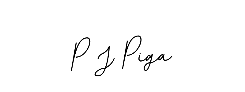 Design your own signature with our free online signature maker. With this signature software, you can create a handwritten (BallpointsItalic-DORy9) signature for name P J Piga. P J Piga signature style 11 images and pictures png