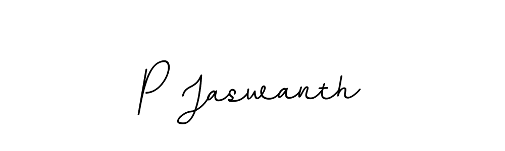 The best way (BallpointsItalic-DORy9) to make a short signature is to pick only two or three words in your name. The name P Jaswanth include a total of six letters. For converting this name. P Jaswanth signature style 11 images and pictures png