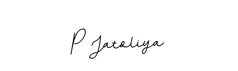 It looks lik you need a new signature style for name P Jatoliya. Design unique handwritten (BallpointsItalic-DORy9) signature with our free signature maker in just a few clicks. P Jatoliya signature style 11 images and pictures png