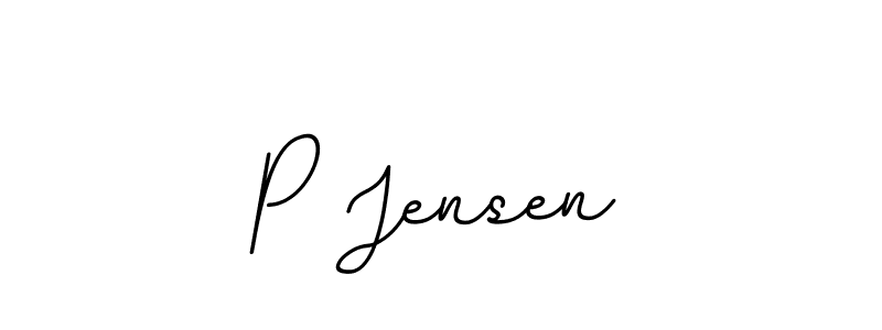 This is the best signature style for the P Jensen name. Also you like these signature font (BallpointsItalic-DORy9). Mix name signature. P Jensen signature style 11 images and pictures png