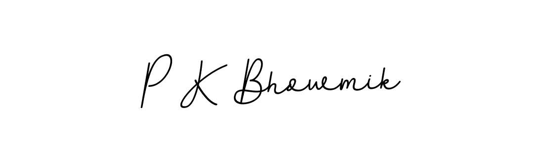 Use a signature maker to create a handwritten signature online. With this signature software, you can design (BallpointsItalic-DORy9) your own signature for name P K Bhowmik. P K Bhowmik signature style 11 images and pictures png