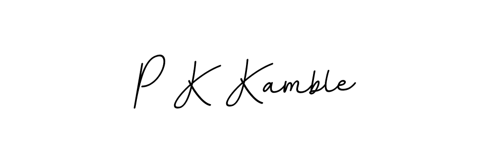 You should practise on your own different ways (BallpointsItalic-DORy9) to write your name (P K Kamble) in signature. don't let someone else do it for you. P K Kamble signature style 11 images and pictures png