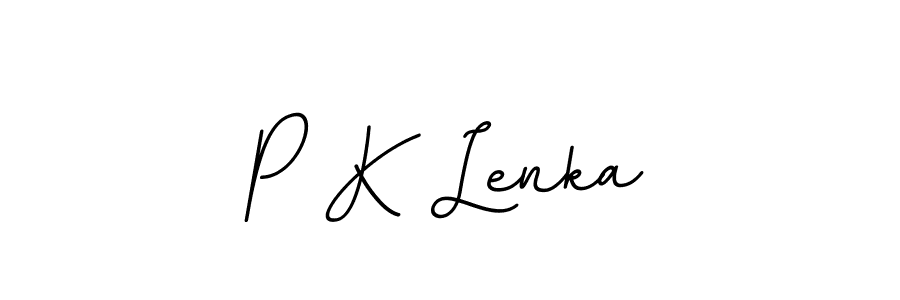 Create a beautiful signature design for name P K Lenka. With this signature (BallpointsItalic-DORy9) fonts, you can make a handwritten signature for free. P K Lenka signature style 11 images and pictures png