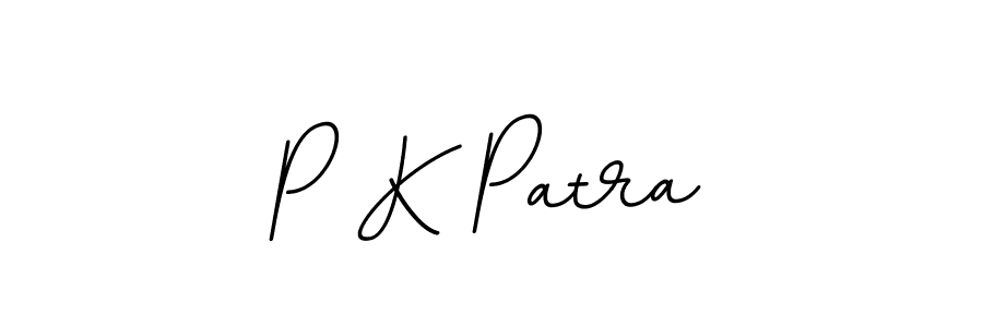 How to make P K Patra name signature. Use BallpointsItalic-DORy9 style for creating short signs online. This is the latest handwritten sign. P K Patra signature style 11 images and pictures png
