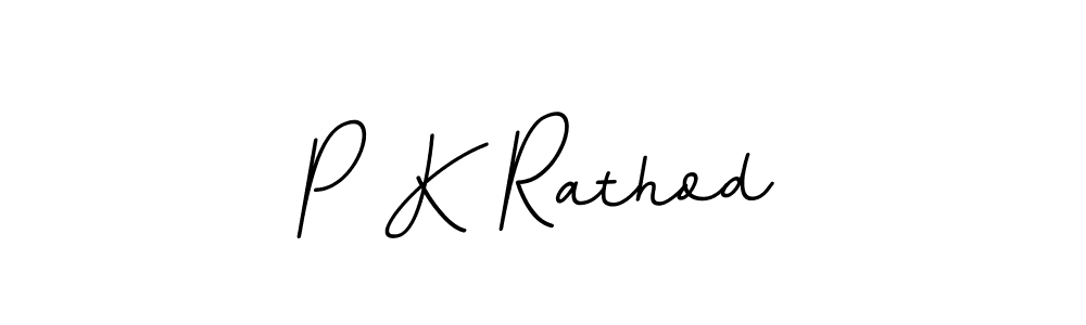 The best way (BallpointsItalic-DORy9) to make a short signature is to pick only two or three words in your name. The name P K Rathod include a total of six letters. For converting this name. P K Rathod signature style 11 images and pictures png