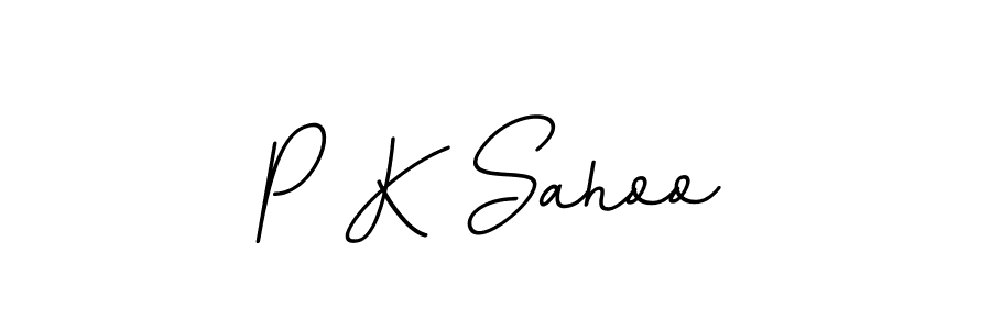 Use a signature maker to create a handwritten signature online. With this signature software, you can design (BallpointsItalic-DORy9) your own signature for name P K Sahoo. P K Sahoo signature style 11 images and pictures png