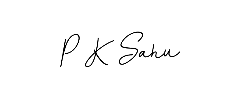 Make a beautiful signature design for name P K Sahu. With this signature (BallpointsItalic-DORy9) style, you can create a handwritten signature for free. P K Sahu signature style 11 images and pictures png