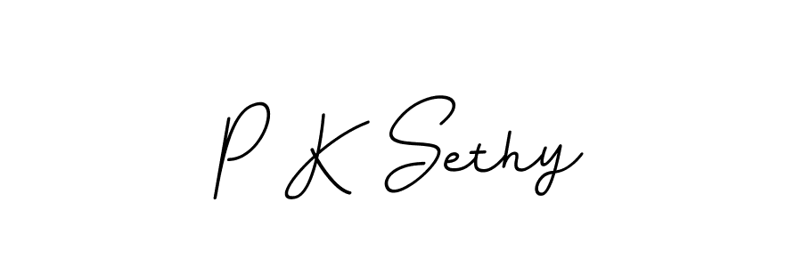 How to make P K Sethy signature? BallpointsItalic-DORy9 is a professional autograph style. Create handwritten signature for P K Sethy name. P K Sethy signature style 11 images and pictures png
