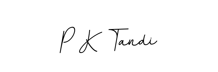 The best way (BallpointsItalic-DORy9) to make a short signature is to pick only two or three words in your name. The name P K Tandi include a total of six letters. For converting this name. P K Tandi signature style 11 images and pictures png