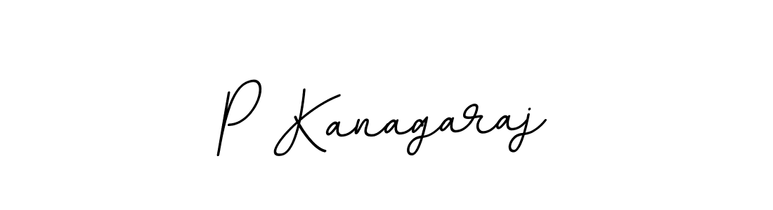 Make a beautiful signature design for name P Kanagaraj. With this signature (BallpointsItalic-DORy9) style, you can create a handwritten signature for free. P Kanagaraj signature style 11 images and pictures png