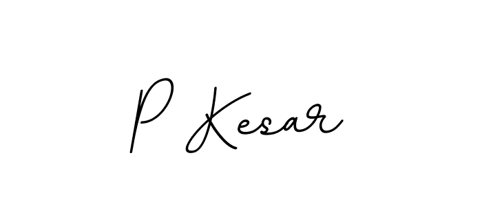 The best way (BallpointsItalic-DORy9) to make a short signature is to pick only two or three words in your name. The name P Kesar include a total of six letters. For converting this name. P Kesar signature style 11 images and pictures png