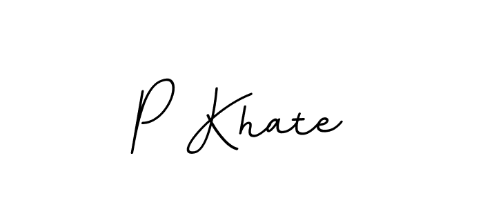 Make a beautiful signature design for name P Khate. With this signature (BallpointsItalic-DORy9) style, you can create a handwritten signature for free. P Khate signature style 11 images and pictures png