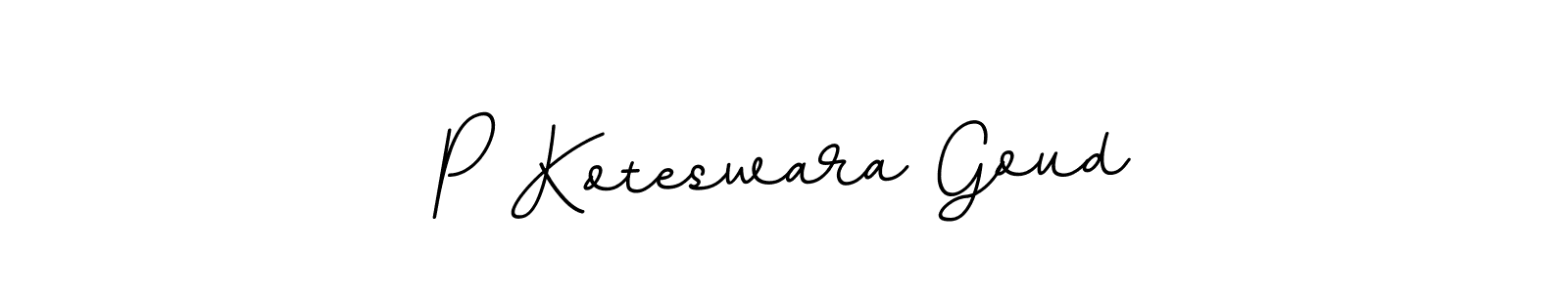 Also we have P Koteswara Goud name is the best signature style. Create professional handwritten signature collection using BallpointsItalic-DORy9 autograph style. P Koteswara Goud signature style 11 images and pictures png