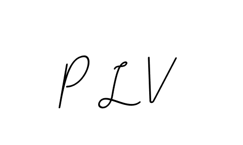 How to make P L V signature? BallpointsItalic-DORy9 is a professional autograph style. Create handwritten signature for P L V name. P L V signature style 11 images and pictures png