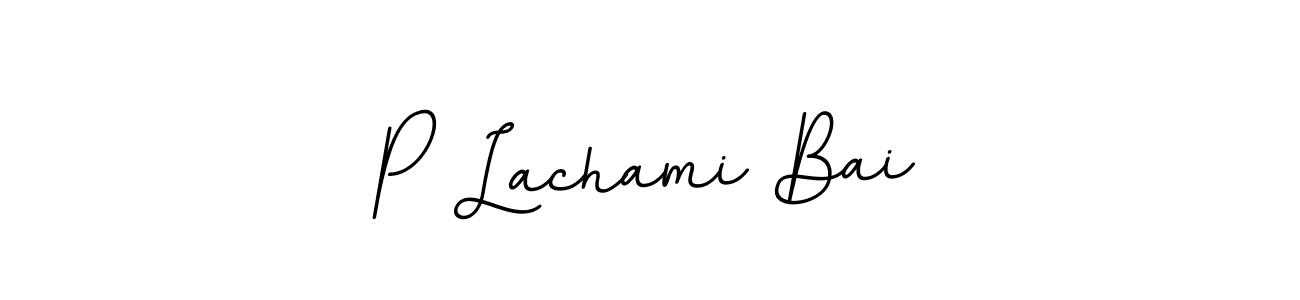 if you are searching for the best signature style for your name P Lachami Bai. so please give up your signature search. here we have designed multiple signature styles  using BallpointsItalic-DORy9. P Lachami Bai signature style 11 images and pictures png
