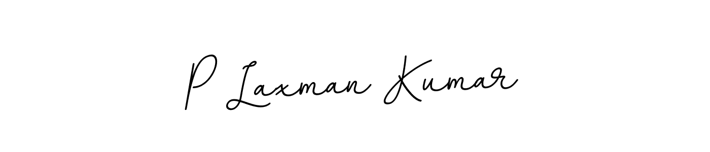 The best way (BallpointsItalic-DORy9) to make a short signature is to pick only two or three words in your name. The name P Laxman Kumar include a total of six letters. For converting this name. P Laxman Kumar signature style 11 images and pictures png