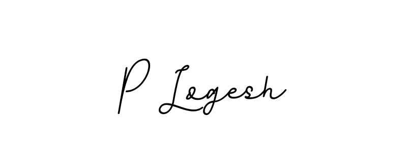 Make a beautiful signature design for name P Logesh. With this signature (BallpointsItalic-DORy9) style, you can create a handwritten signature for free. P Logesh signature style 11 images and pictures png