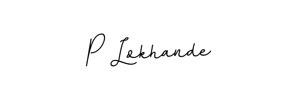 P Lokhande stylish signature style. Best Handwritten Sign (BallpointsItalic-DORy9) for my name. Handwritten Signature Collection Ideas for my name P Lokhande. P Lokhande signature style 11 images and pictures png