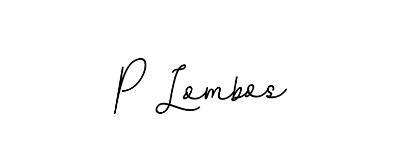 P Lombos stylish signature style. Best Handwritten Sign (BallpointsItalic-DORy9) for my name. Handwritten Signature Collection Ideas for my name P Lombos. P Lombos signature style 11 images and pictures png