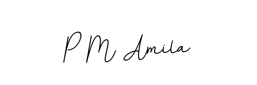 This is the best signature style for the P M Amila name. Also you like these signature font (BallpointsItalic-DORy9). Mix name signature. P M Amila signature style 11 images and pictures png