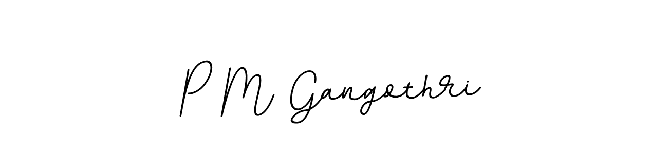 Also You can easily find your signature by using the search form. We will create P M Gangothri name handwritten signature images for you free of cost using BallpointsItalic-DORy9 sign style. P M Gangothri signature style 11 images and pictures png