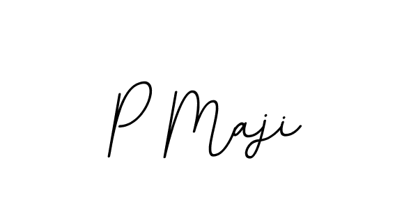 P Maji stylish signature style. Best Handwritten Sign (BallpointsItalic-DORy9) for my name. Handwritten Signature Collection Ideas for my name P Maji. P Maji signature style 11 images and pictures png