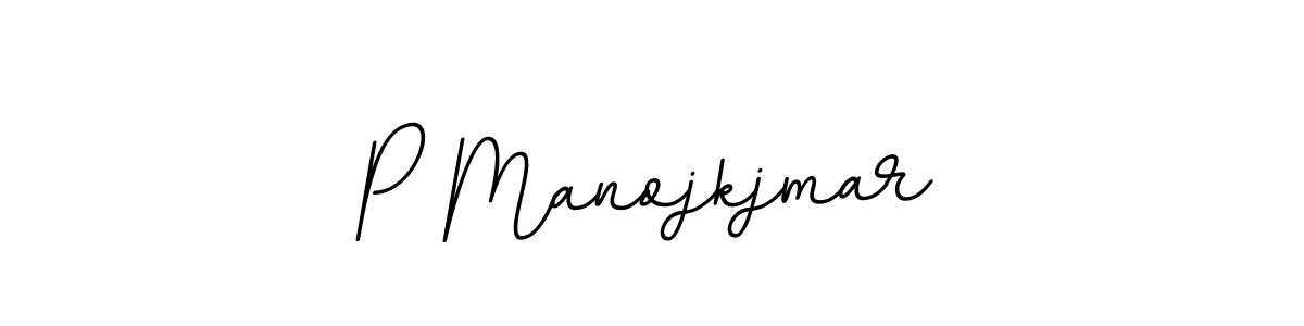 The best way (BallpointsItalic-DORy9) to make a short signature is to pick only two or three words in your name. The name P Manojkjmar include a total of six letters. For converting this name. P Manojkjmar signature style 11 images and pictures png