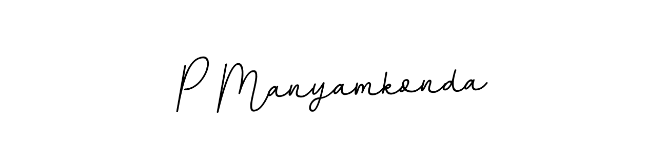 Make a beautiful signature design for name P Manyamkonda. Use this online signature maker to create a handwritten signature for free. P Manyamkonda signature style 11 images and pictures png
