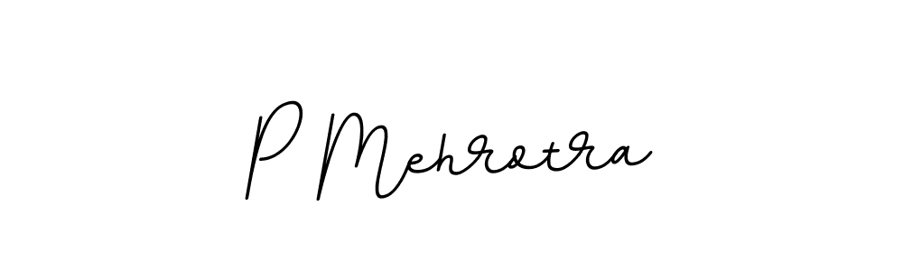 Make a beautiful signature design for name P Mehrotra. With this signature (BallpointsItalic-DORy9) style, you can create a handwritten signature for free. P Mehrotra signature style 11 images and pictures png