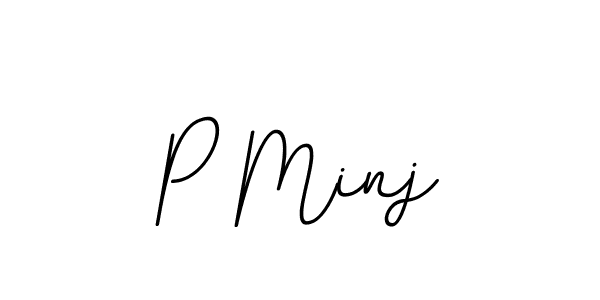 How to make P Minj signature? BallpointsItalic-DORy9 is a professional autograph style. Create handwritten signature for P Minj name. P Minj signature style 11 images and pictures png