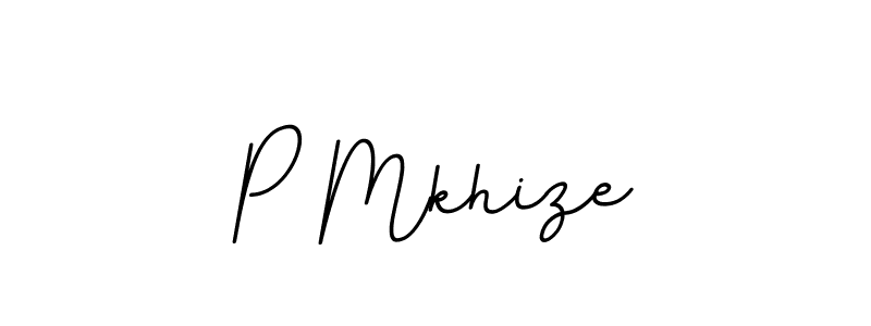 How to make P Mkhize name signature. Use BallpointsItalic-DORy9 style for creating short signs online. This is the latest handwritten sign. P Mkhize signature style 11 images and pictures png