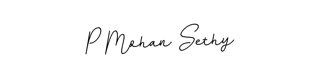 You should practise on your own different ways (BallpointsItalic-DORy9) to write your name (P Mohan Sethy) in signature. don't let someone else do it for you. P Mohan Sethy signature style 11 images and pictures png