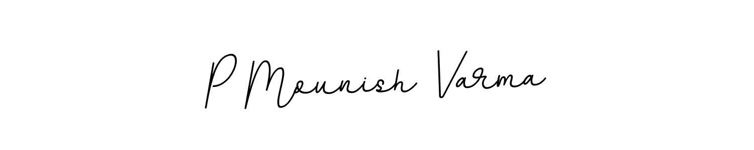 Once you've used our free online signature maker to create your best signature BallpointsItalic-DORy9 style, it's time to enjoy all of the benefits that P Mounish Varma name signing documents. P Mounish Varma signature style 11 images and pictures png