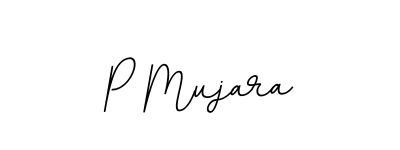 The best way (BallpointsItalic-DORy9) to make a short signature is to pick only two or three words in your name. The name P Mujara include a total of six letters. For converting this name. P Mujara signature style 11 images and pictures png