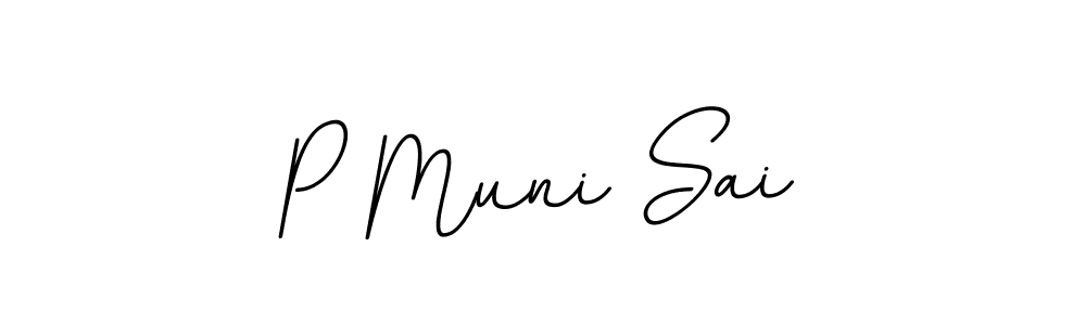 Check out images of Autograph of P Muni Sai name. Actor P Muni Sai Signature Style. BallpointsItalic-DORy9 is a professional sign style online. P Muni Sai signature style 11 images and pictures png