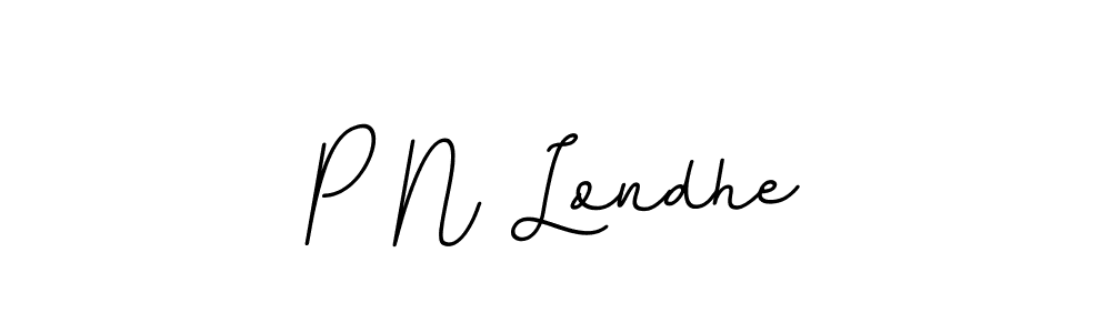 Use a signature maker to create a handwritten signature online. With this signature software, you can design (BallpointsItalic-DORy9) your own signature for name P N Londhe. P N Londhe signature style 11 images and pictures png