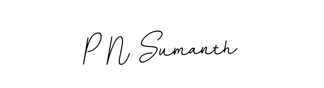 P N Sumanth stylish signature style. Best Handwritten Sign (BallpointsItalic-DORy9) for my name. Handwritten Signature Collection Ideas for my name P N Sumanth. P N Sumanth signature style 11 images and pictures png