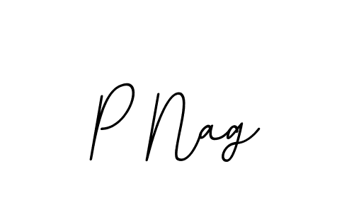 How to make P Nag name signature. Use BallpointsItalic-DORy9 style for creating short signs online. This is the latest handwritten sign. P Nag signature style 11 images and pictures png