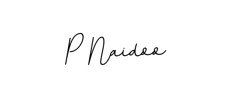 Design your own signature with our free online signature maker. With this signature software, you can create a handwritten (BallpointsItalic-DORy9) signature for name P Naidoo. P Naidoo signature style 11 images and pictures png