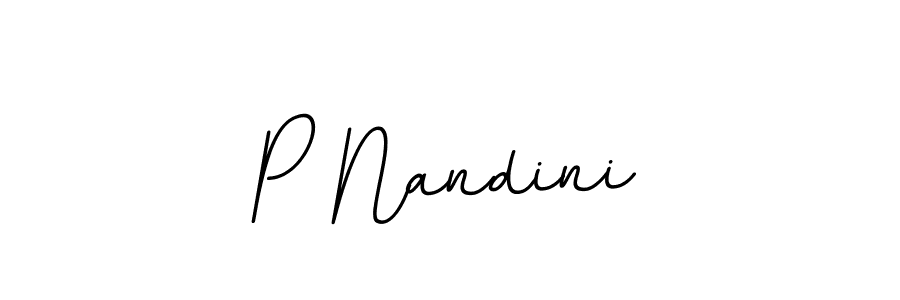 It looks lik you need a new signature style for name P Nandini. Design unique handwritten (BallpointsItalic-DORy9) signature with our free signature maker in just a few clicks. P Nandini signature style 11 images and pictures png