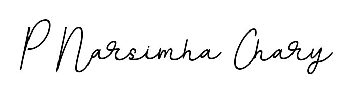 The BallpointsItalic-DORy9 lettering style adds unique flourish to name P Narsimha Chary. Stand out with a custom digital autograph made in seconds. P Narsimha Chary signature style 11 images and pictures png